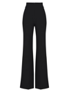 Halston Bailee Stretch Crepe High-waist Wide-leg Pants In Black