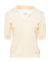 Maison Margiela Sweaters In Beige
