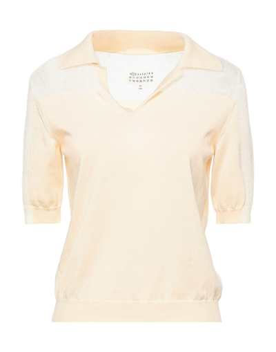 Maison Margiela Sweaters In Beige