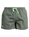 Sundek Swim Trunks In Military Green