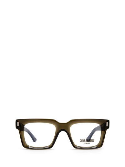 Cutler And Gross Eyeglasses In Olive Green