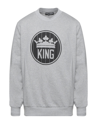 Dolce & Gabbana Sweatshirts In Light Grey