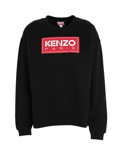 KENZO KENZO WOMAN SWEATSHIRT BLACK SIZE XL COTTON