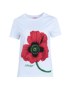 Kenzo Poppy Graphic-print T-shirt In White