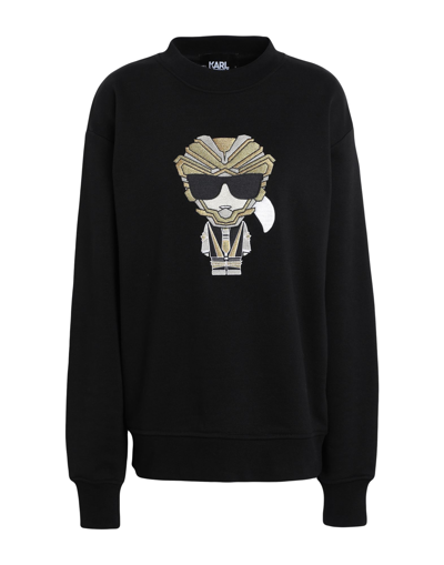 Karl Lagerfeld Sweatshirts In Black