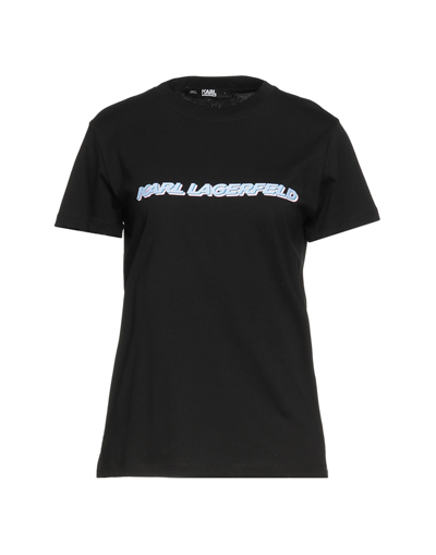 Karl Lagerfeld T-shirts In Black