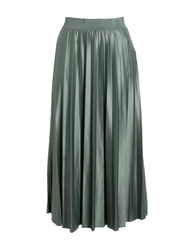 Vila Midi Skirts In Sage Green