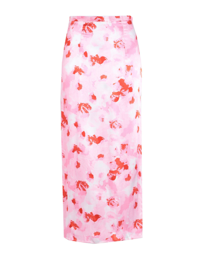 Topshop Long Skirts In Pink