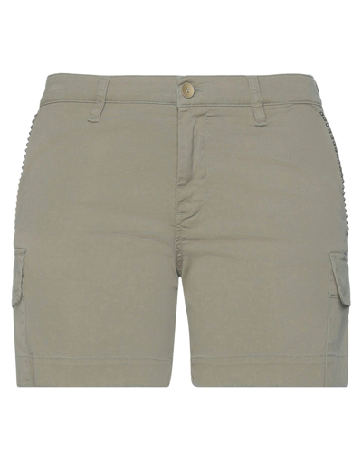 Mason's Woman Shorts & Bermuda Shorts Military Green Size 10 Cotton, Elastane