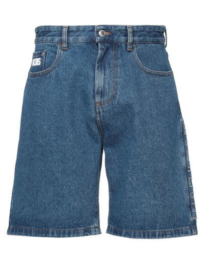 Gcds Denim Shorts In Blue