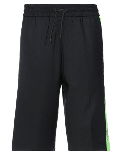Barrow Man Shorts & Bermuda Shorts Midnight Blue Size M Polyester, Viscose, Elastane In Black