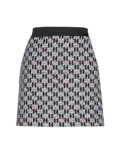 Karl Lagerfeld Mini Skirts In Black