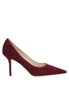 Jimmy Choo Pumps In Maroon