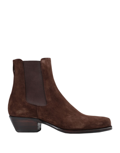 Herve Ankle Boots In Dark Brown