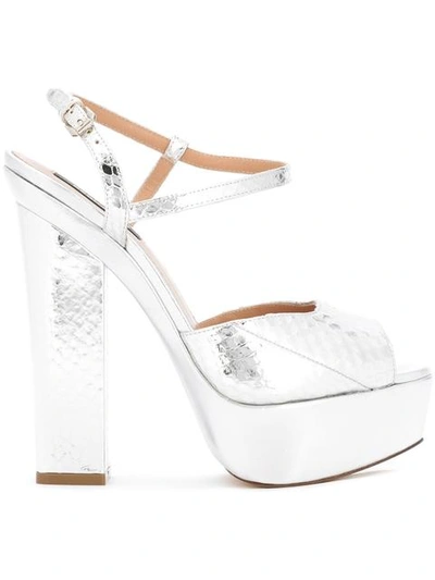 Dsquared2 Ayers Platform Ziggy Silver Sandals