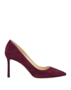 Jimmy Choo Pumps In Deep Purple