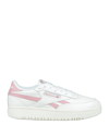 REEBOK REEBOK CLUB C DOUBLE REVENGE WOMAN SNEAKERS WHITE SIZE 7.5 SOFT LEATHER