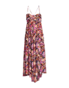 TOPSHOP TOPSHOP TOPSHOP OCCASION STRAPPY BACK DETAIL PAISLEY FLORAL MIDI DRESS WOMAN MIDI DRESS LIGHT PURPLE