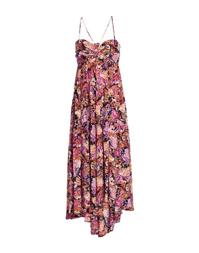 Topshop Midi Dresses In Purple