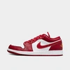 Nike Jordan Air 1 Low Casual Shoes In Cardinal Red/white/light Curry