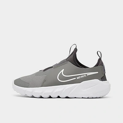 Nike Big Kids' Flex Runner 2 Running Shoes In Flat Pewter/white/medium Ash