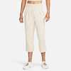 Nike Women's  Sportswear Jersey Capri Pants In Sanddrift/white