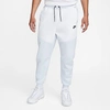 Nike Tech Fleece Taped Jogger Pants In Football Grey/white/black