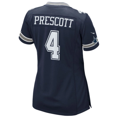 Nike Womens Dak Prescott  Dallas Cowboys Game Jersey In Navy