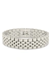 Sterling Forever Chunky Watch Chain Bracelet In Silver