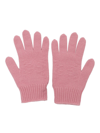 Gucci Kids' Embroidered Wool Gloves In Pink