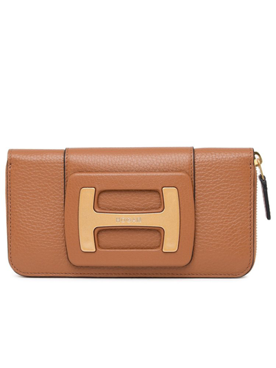 Hogan Zipped Continental Wallet In Brown