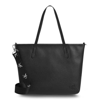 Calvin Klein Women's Reyna Medium Tote Bag In Black/silver