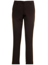 PT01 JANE CAMEL BROWN TROUSERS IN STRETCH TRICOTINE PT WOMAN