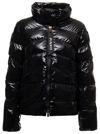 PINKO BLACK DOWN JACKET IN SHINY, PADDED AND QUILTED FABRIC PINKO WOMAN