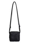 Bottega Veneta Women's Cassette Leather Mini Crossbody Bag In Black