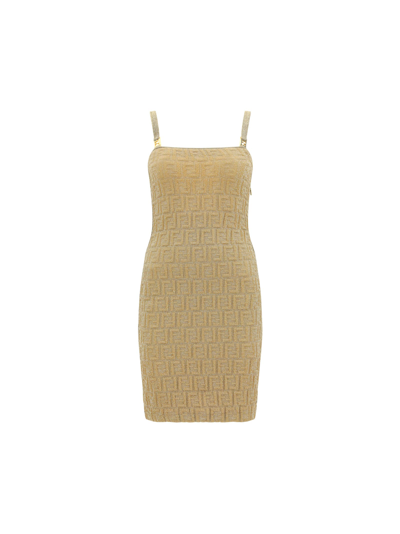 slim fit dress slacks Evaleight Knit Dress in Gold main image 0