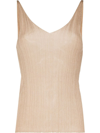 ST AGNI PLEATED KNITTED CAMISOLE
