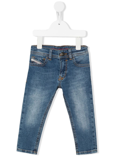 Diesel Babies' D-slinkie B-pantaloni Jeans In Blue