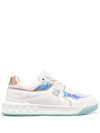 Valentino Women's One Stud Metallic Low Top Sneakers In White
