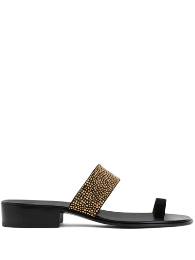 Giuseppe Zanotti Emerick Studded Sandals In Black