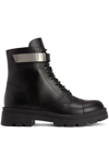 GIUSEPPE ZANOTTI RUGER LEATHER ANKLE BOOTS
