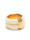 Aurelie Bidermann Engraved-detail Finger Ring In Gold