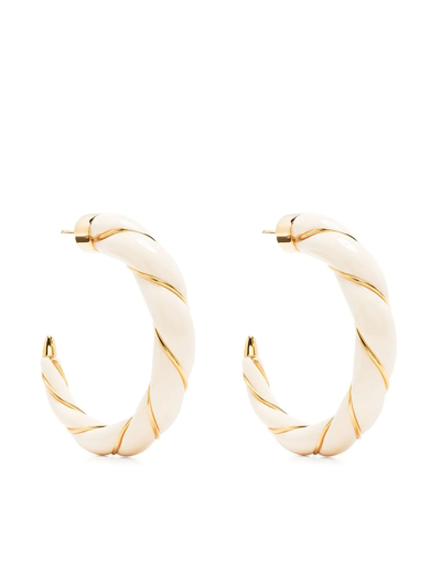 Aurelie Bidermann Twist Gold-plated Hoop Earrings