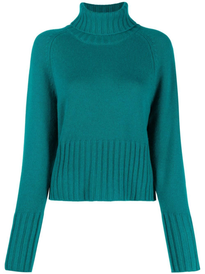 P.a.r.o.s.h Long-sleeve Knitted Jumper In Blue