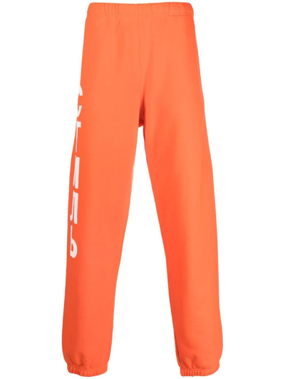 Heron Preston Logo-print Track Pants In Orange