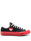 COMME DES GARÇONS PLAY X CONVERSE LOW-TOP SNEAKERS