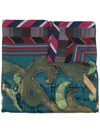 Pierre-louis Mascia Pierre Louis Mascia Scarfs Clear Blue In Multicolour