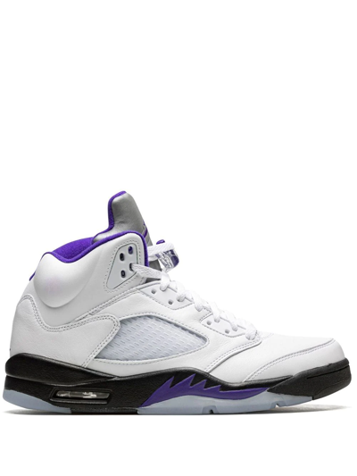 Jordan Air  5 Retro 运动鞋 In White