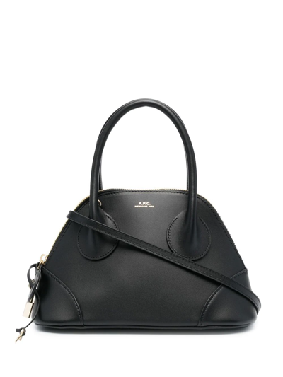 Apc Emma Hand Bag In Black Leather