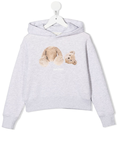 PALM ANGELS BEAR COTTON HOODIE